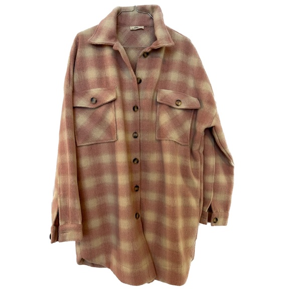 Plaid Oversized Jacket - Picture 2 of 3